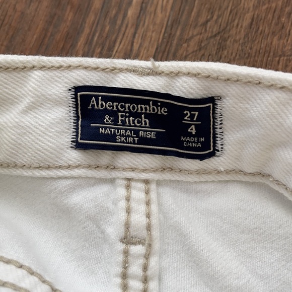 Abercrombie white denim button skirt - Picture 7 of 7